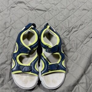 Bzees Kids Sandals - Navy and Lime
